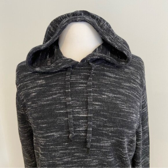 Club Monaco Ralph Lauren 100% merino wool sweater hood black white large unisex - Picture 6 of 14